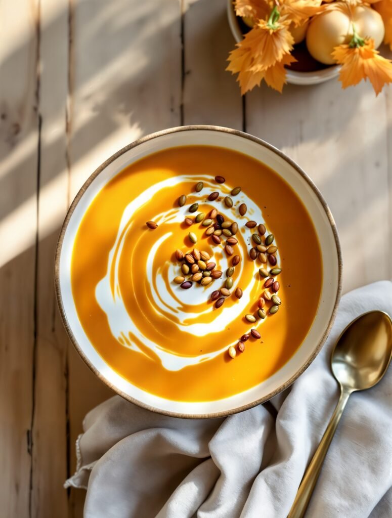 Sopa de calabaza asada
